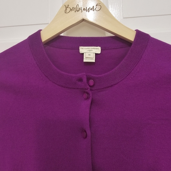 J. Crew The Clare Cardigan Sweater Crewneck Button Up Size XS - Picture 4 of 9